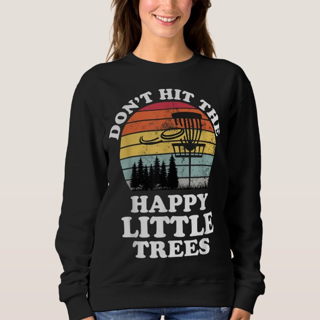 Funny Retro Disk Golf Frisbee Golfing Player Sport Sweatshirt (Vorderseite)