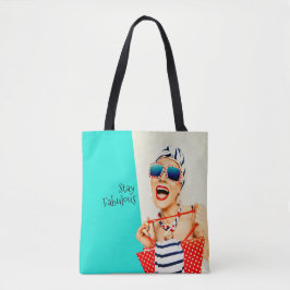 Funny Retro Fabulous Beach Lady in Sonnenbrille