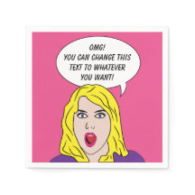 FUNNY RETRO FRAMAN-Papierservietten