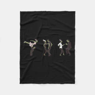 Funny Retro Frankenstein Monster und Brittanz Fleecedecke