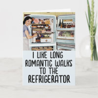 FUNNY RETRO FRAU FRIENDSHIP BLANK INSIDE CARDS