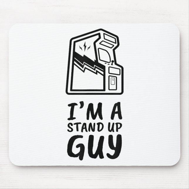 Funny Retro Gamer Arcade Old School 80's Video Gam Mousepad (Vorne)