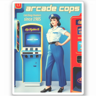 Funny Retro Gaming 80er Arcade 8-Bit Gamer Spaß Aufkleber