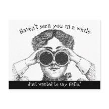 Funny Retro gerade Gewollt, um zu sagen Hallo