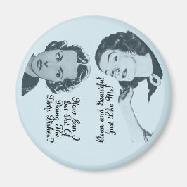 Funny Retro Geschirrspüler sauber dreckig reversib Magnet