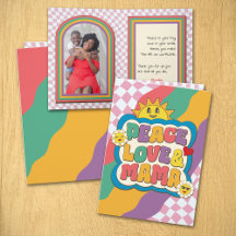 Funny Retro Groovy Typografie Foto Muttertag