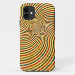 Funny Retro Grunge Swirl + Ihre Idee Case-Mate iPhone Hülle