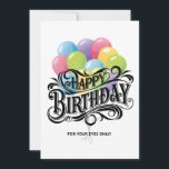 Funny Retro Happy Birthday Card Do Me A Gevor Einladung<br><div class="desc">Funny Retro Happy Birthday Card Do Me A Gevor</div>
