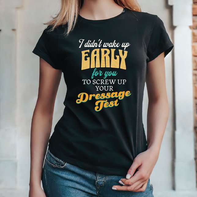 Funny Retro Horse Trainer Dressur Reitausstellung T-Shirt (Von Creator hochgeladen)