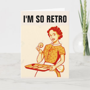 FUNNY RETRO HOUSEWIFE GREETCARDS KARTE