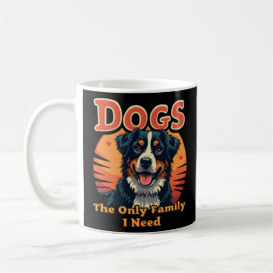 Funny Retro 'Hunde sind die einzige Familie, die i Kaffeetasse