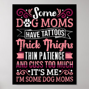 Funny Retro Hundebesitzer Frauen Einige Hunde Mama Poster