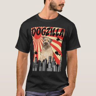 Funny Retro japanische Dogzilla weich überzogenes T-Shirt