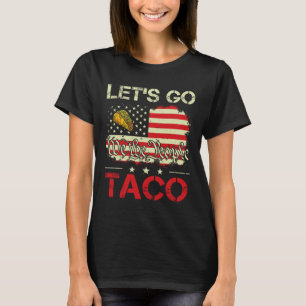 Funny Retro Lass's Go Taco Mexican Food Spaß Fraue T-Shirt