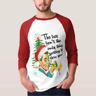 Funny Retro MCM Man sieht Weihnachten T-Shirt