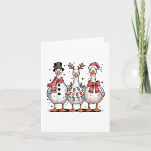 Funny Retro Merry Goosemas Christmas Albern Gans X Karte