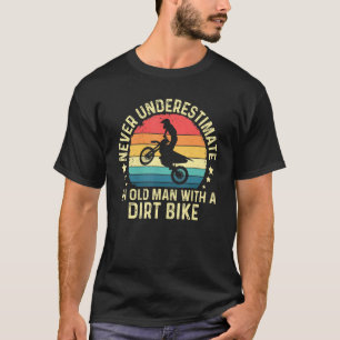 Funny Retro nie unterschätzen einen alten Mann mit T-Shirt