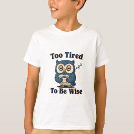 Funny Retro Owl Kids Graphic T-Shirt