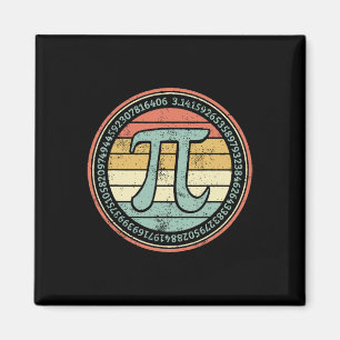 Funny Retro Pi Day Pi Math für Pi Tag 3.14 Mathema Magnet