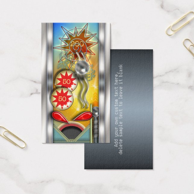 Funny Retro Pinball Maschine Personalisiert (Büro)