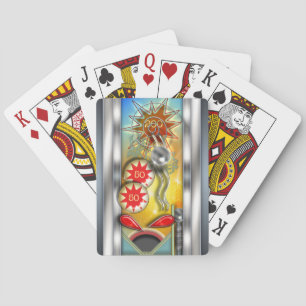 Funny Retro Pinball Maschine Spielkarten