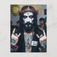 Funny Retro Punk Rock Gothic Party Jesus
