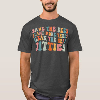 Funny Retro Rettete die BienenRettet die Bienen-Pf T-Shirt