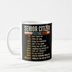 Funny Retro Senior Citizen S Sims Code 4 Elderl Kaffeetasse
