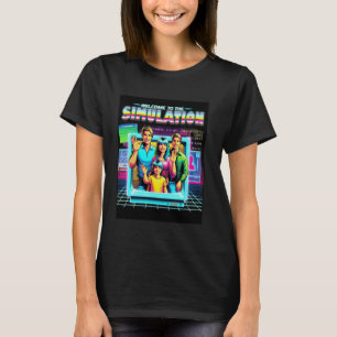 Funny Retro Simulation Theory Herzlich willkommen T-Shirt