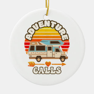 Funny Retro St Patricks Day - Camp Shenanigans Co Keramik Ornament