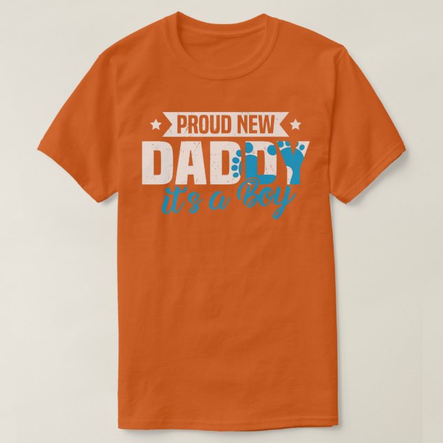 Funny Retro Stolz New Daddy Es ist ein Junge Gesch T-Shirt (Design vorne)