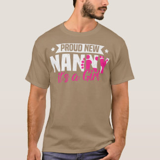 Funny Retro Stolz New Nanny Es ist ein Mädchen Ges T-Shirt