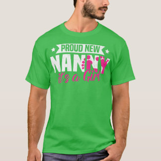 Funny Retro Stolz New Nanny Es ist ein Mädchen Ges T-Shirt