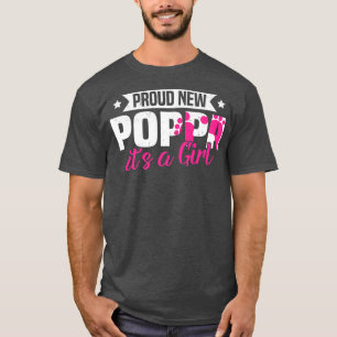 Funny Retro Stolz New Poppa Es ist ein Mädchen Ges T-Shirt