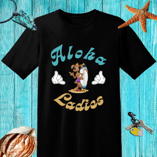 Funny Retro Surfdesign mit Hund - Aloha T-Shirt