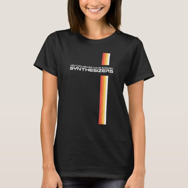Funny Retro Synthesizer Synth Keyboard Collector m T-Shirt (Vorderseite)