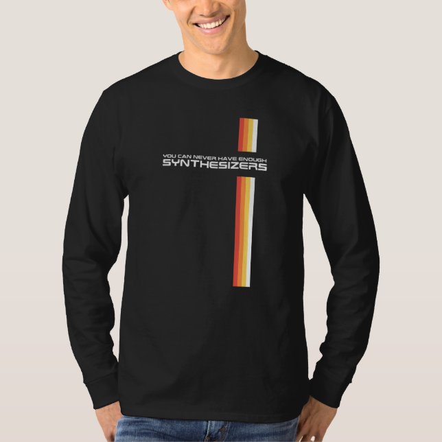 Funny Retro Synthesizer Synth Keyboard Collector m T-Shirt (Vorderseite)