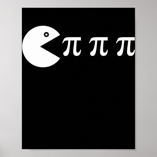 Funny Retro Videospiel PI Day Math Lehrer Poster (Vorne)