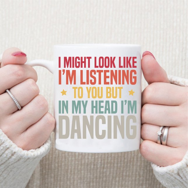 Funny Retro Vintag Ballerina Dancer Kaffeetasse (Funny Retro Vintage Ballerina Dancer Coffee Mug)