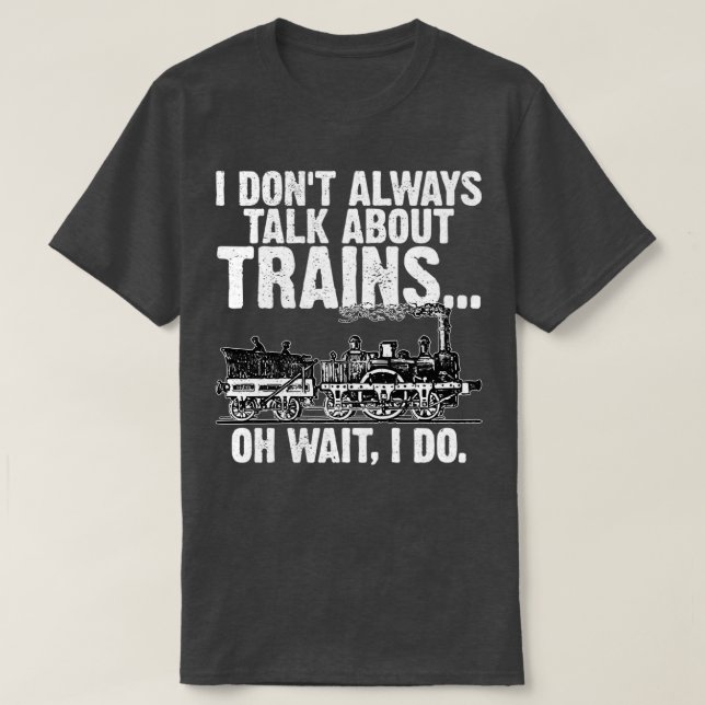Funny Retro Vintag Railroad Engineer 1 T-Shirt (Design vorne)