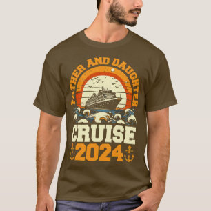 Funny Retro Vintage Schiff Vater Tochter Kreuzfahr T-Shirt