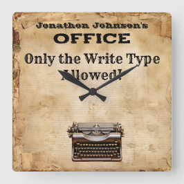 Funny Retro Vintage Schreibmaschine Büromauer Uhr