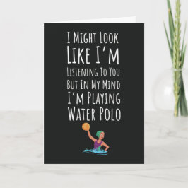 Funny Retro Water Polo Karten Trainer Sport