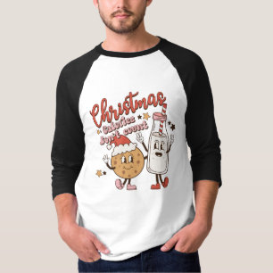 Funny Retro Weihnachtskalorien zählen nicht T - Sh T-Shirt