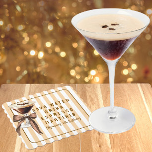 Funny Rett Water Drink Espresso Martinis Geburtsta Untersetzer