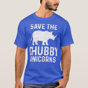 Funny Rettete die Chubby Unicorns Rhino Vintag T-Shirt