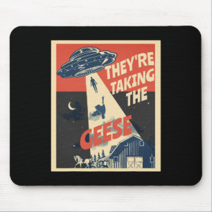 Funny Rettete unsere Haustiere sie nehmen den Gäns Mousepad