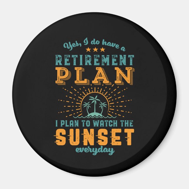 Funny Reverkationsplan Summer Beach Holiday Magnet (Vorne)