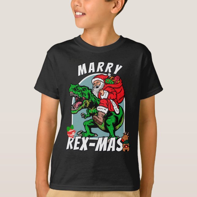 Funny REX-Max Weihnachtskid-T - Shirt (Vorderseite)