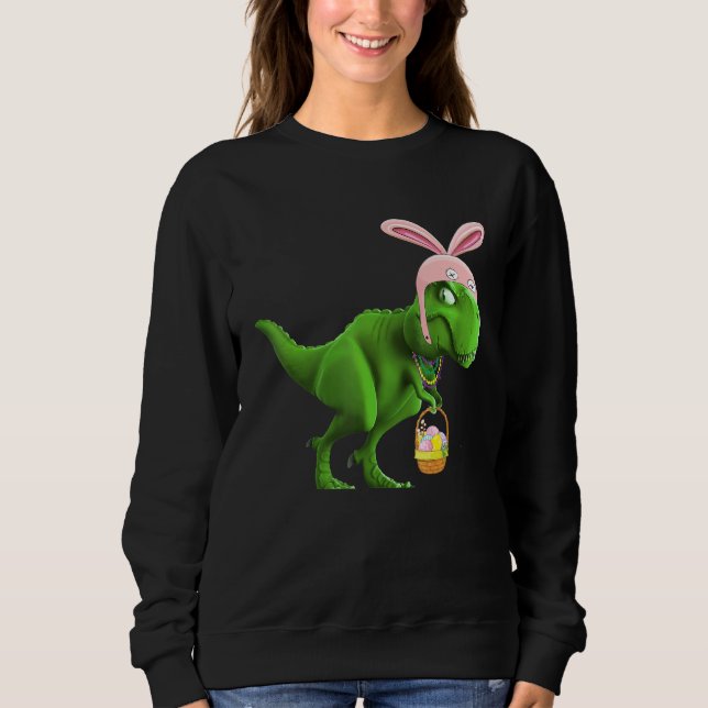Funny Rex Osterhase mit Eiern Sweatshirt (Vorderseite)